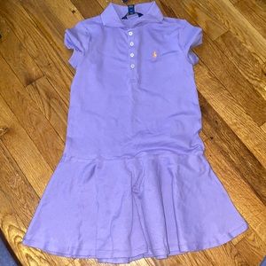 Girls purple polo dress